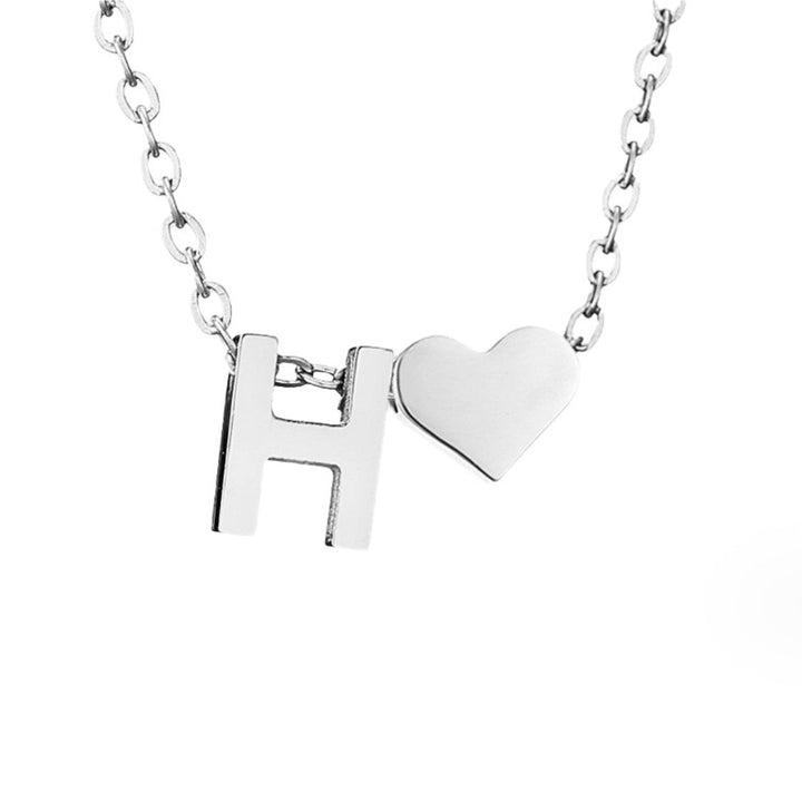 Tijdloos Initiaal Collier met Hart Hanger