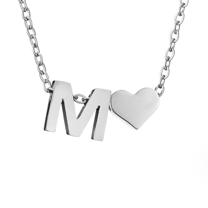 Tijdloos Initiaal Collier met Hart Hanger