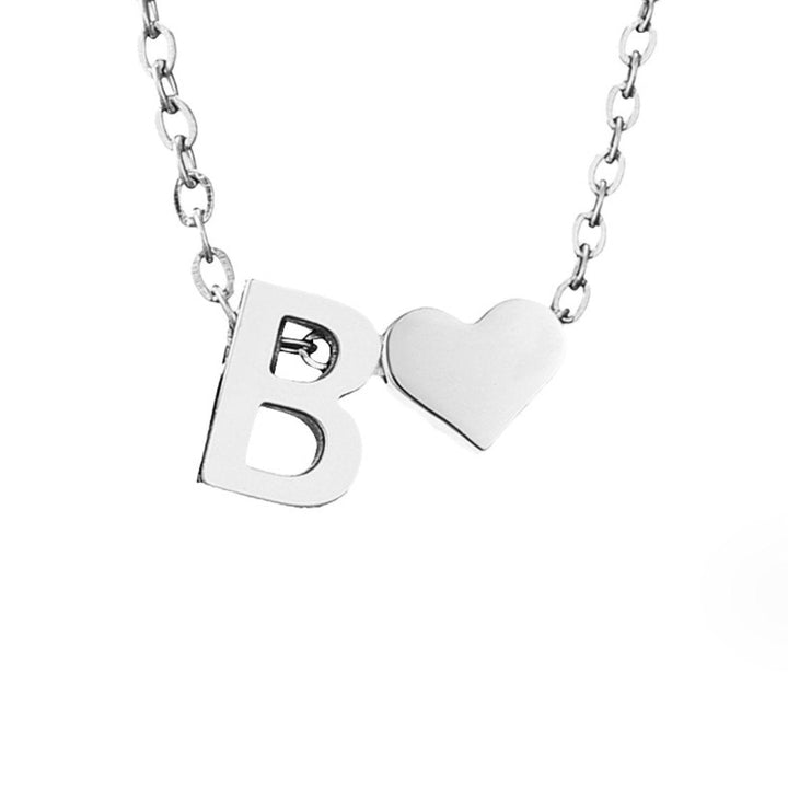 Tijdloos Initiaal Collier met Hart Hanger