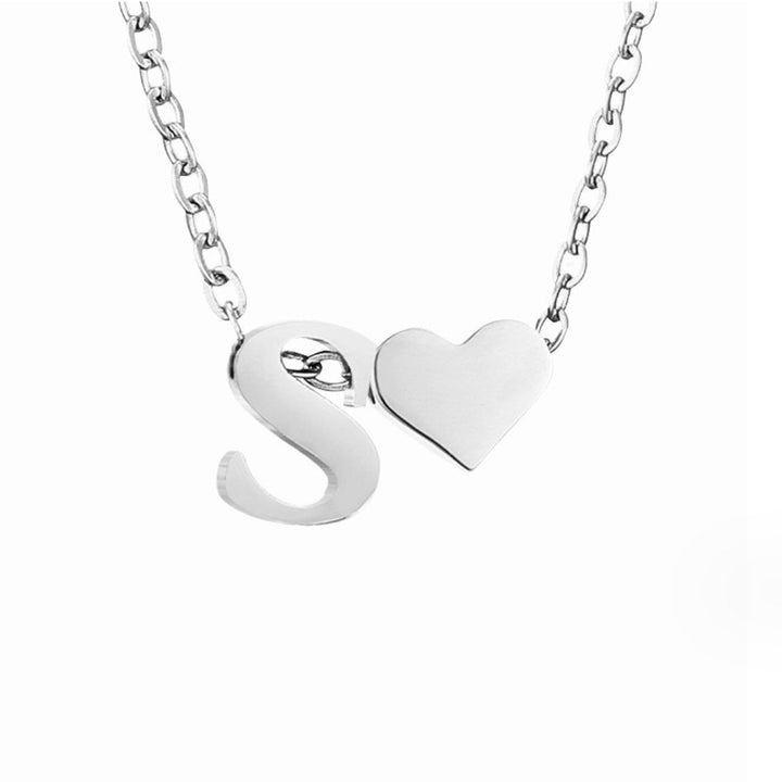 Tijdloos Initiaal Collier met Hart Hanger