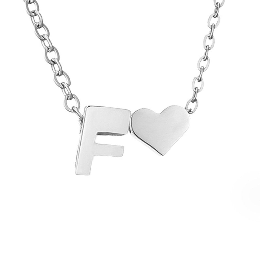 Tijdloos Initiaal Collier met Hart Hanger