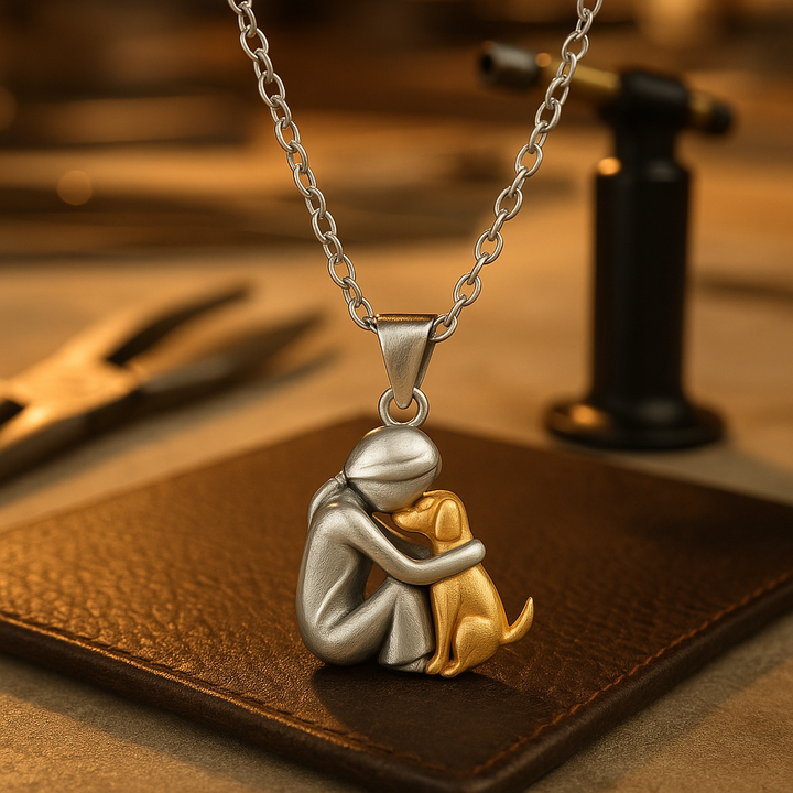 Omarmende Ketting met Dier