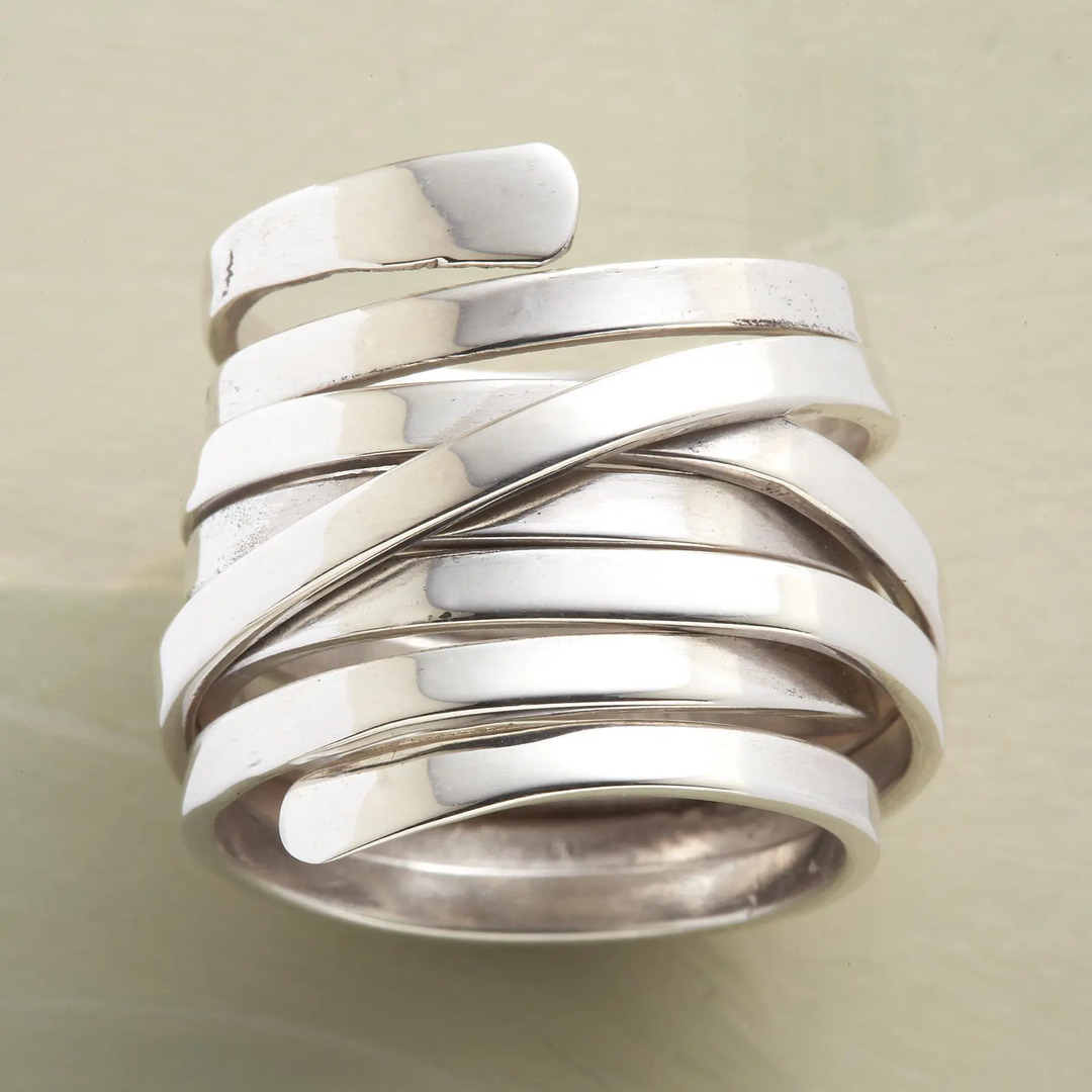 Elegante Vintage Zilveren Ring