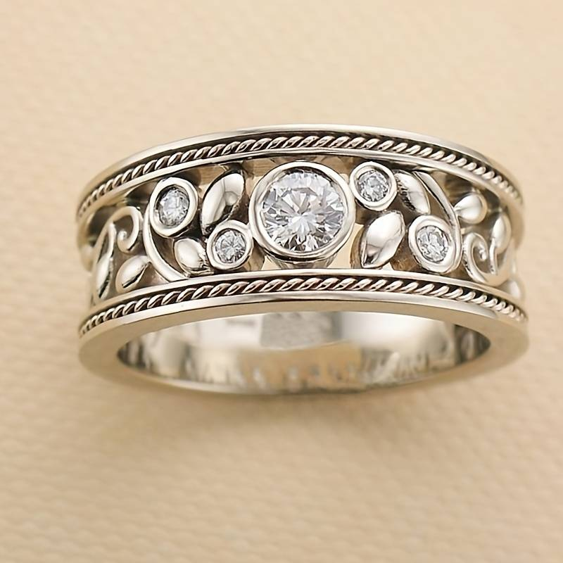 Tijdloze Zilveren Ring™ – Zirkoon Glans
