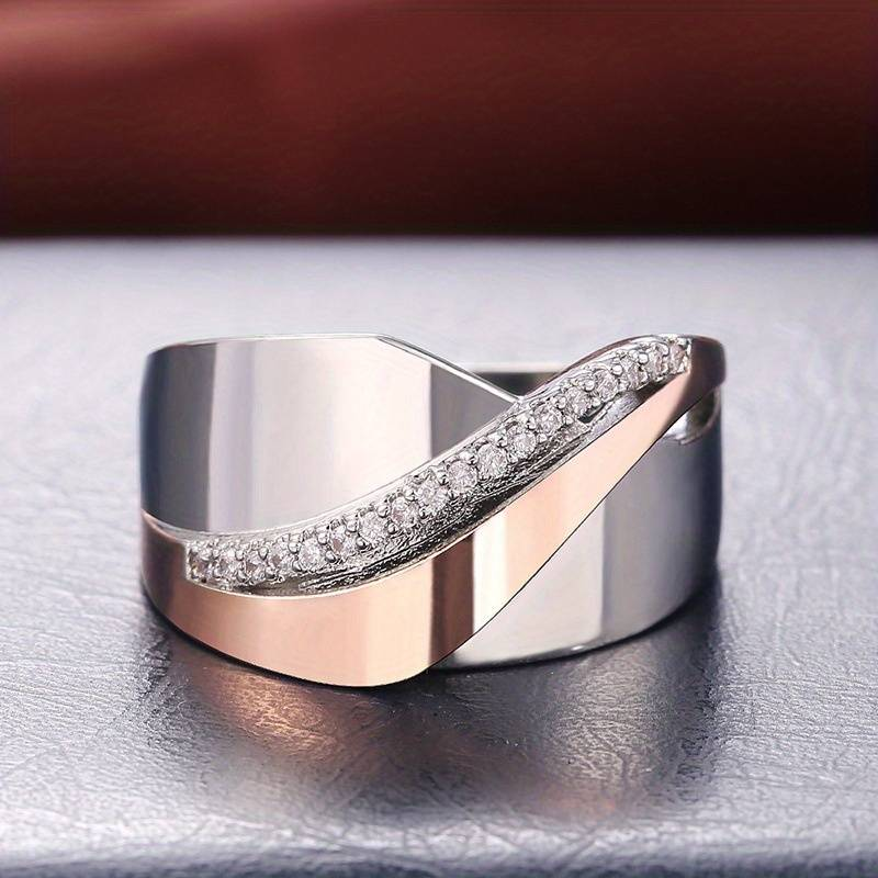 Elegante Ring van Glanzend Roségoud