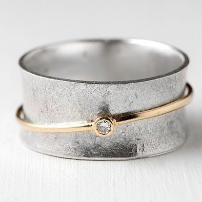 Elegante Gouden Ring™ – Zilver & Glans