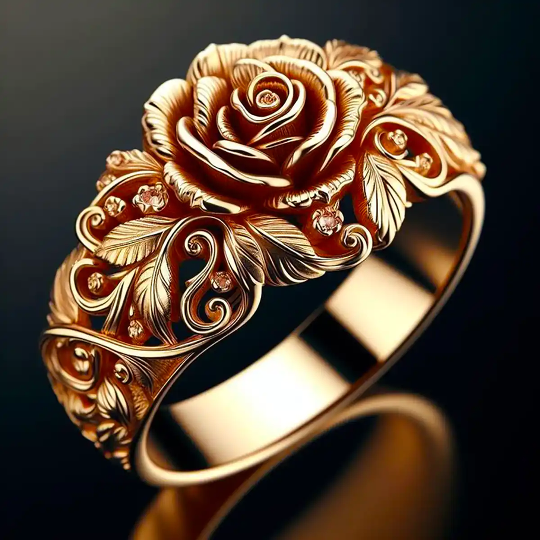 Gouden Bloemring