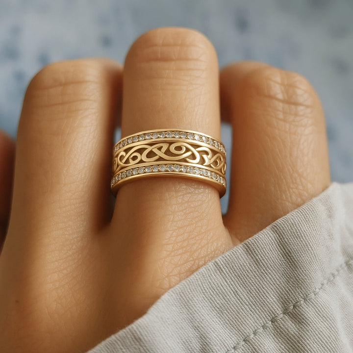 Gouden Ring “Luce Vuota”