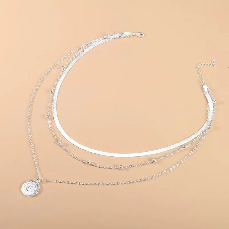 Drie-delig sterling zilver ketting set