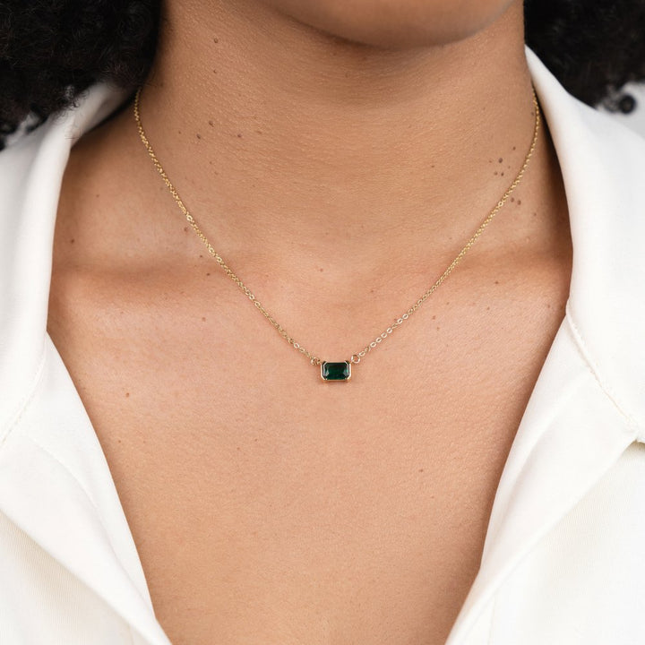 Delicaat Collier met Smaragd