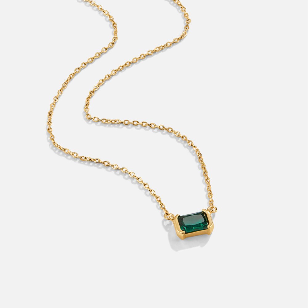Delicaat Collier met Smaragd