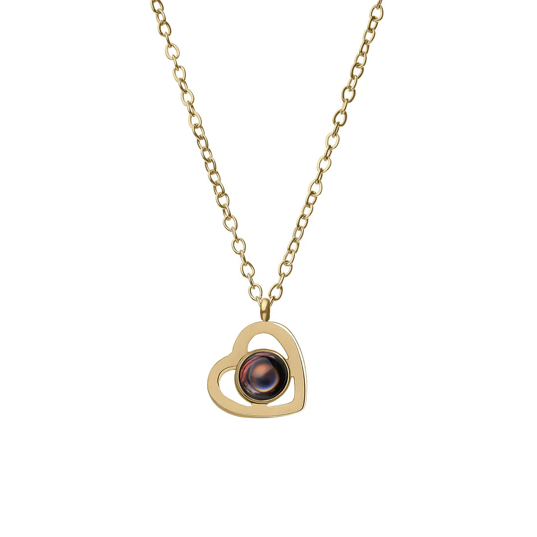 Gepersonalioseerde hartketting met foto