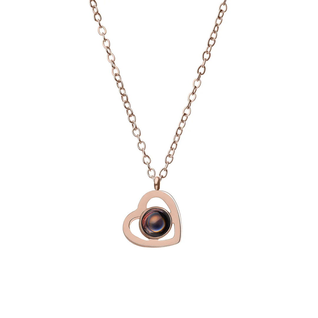 Gepersonalioseerde hartketting met foto
