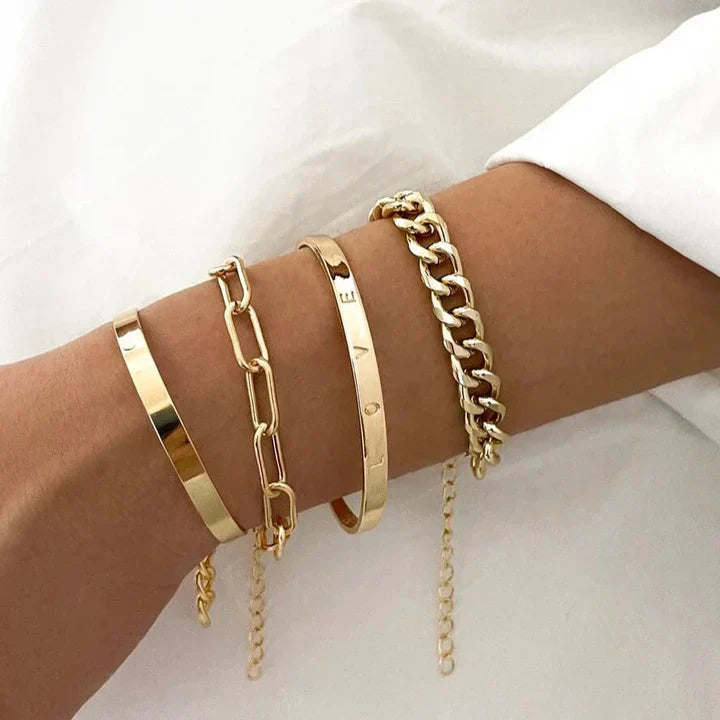 Set Bracciali Élan Mercer in Witgoud