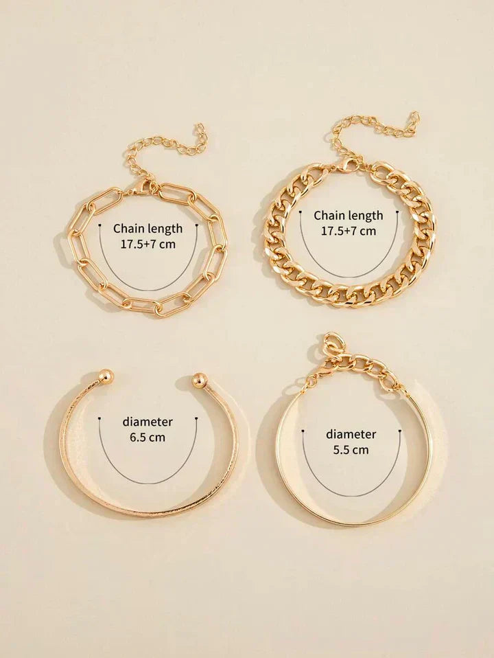 Set Bracciali Élan Mercer in Witgoud