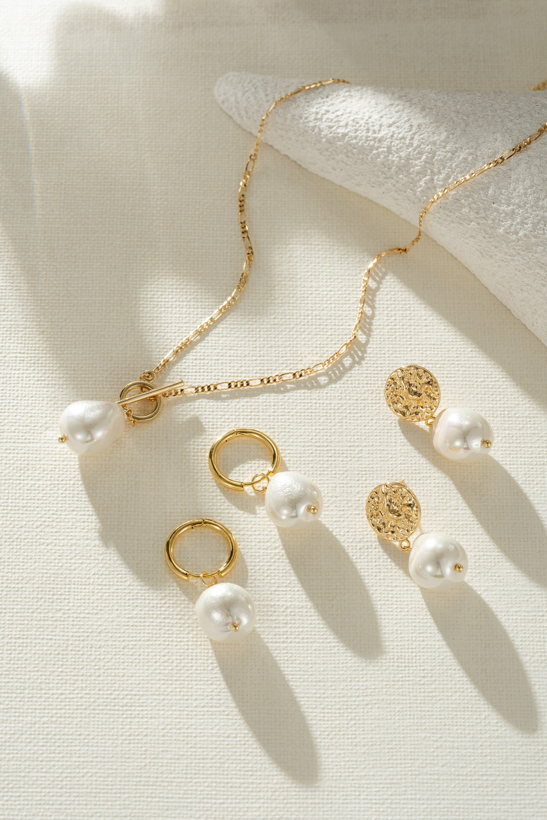 Elegante Ketting met Gouden Parels